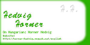 hedvig horner business card